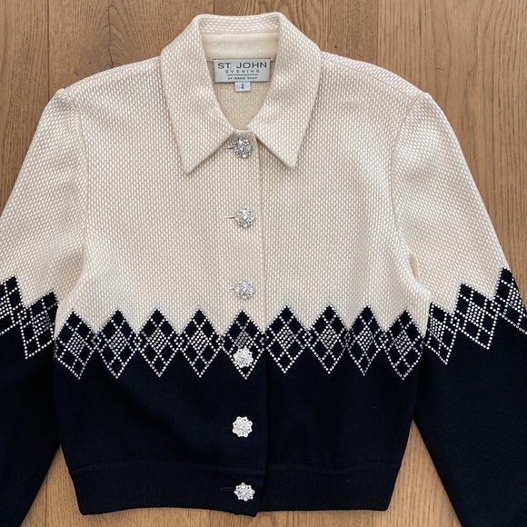 St. John Evening by Marie Gray Knit Jacket - Picture 4 of 11